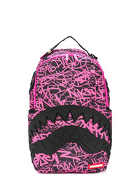 Мужской ярко-розовый рюкзак с принтом от Sprayground