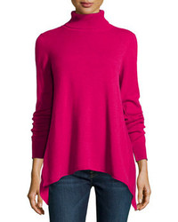 Ярко-розовый свитер