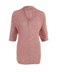 Женский ярко-розовый свитер с v-образным вырезом от Aurora Firenze