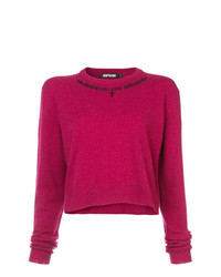 Женский ярко-розовый свитер с круглым вырезом от Adaptation