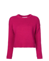 Женский ярко-розовый свитер с круглым вырезом от Alice + Olivia