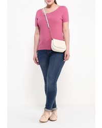 Женский ярко-розовый свитер с круглым вырезом от Bestia Donna