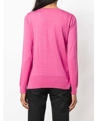 Женский ярко-розовый свитер с круглым вырезом от Snobby Sheep