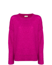 Женский ярко-розовый свитер с круглым вырезом от By Malene Birger