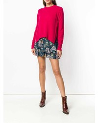 Женский ярко-розовый свитер с круглым вырезом от Isabel Marant