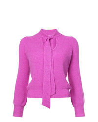 Женский ярко-розовый свитер с круглым вырезом от Co