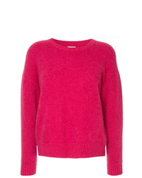 Женский ярко-розовый свитер с круглым вырезом от Coohem