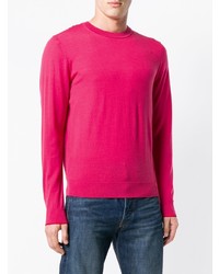 Мужской ярко-розовый свитер с круглым вырезом от Ps By Paul Smith