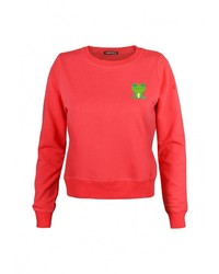 Женский ярко-розовый свитер с круглым вырезом от Grezzo