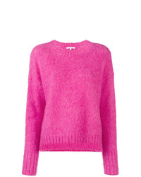 Женский ярко-розовый свитер с круглым вырезом от Helmut Lang