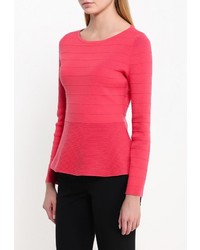 Женский ярко-розовый свитер с круглым вырезом от Hugo