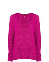 Женский ярко-розовый свитер с круглым вырезом от Isabel Marant Etoile