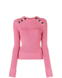 Женский ярко-розовый свитер с круглым вырезом от Isabel Marant Etoile