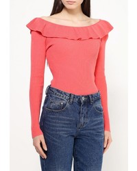 Женский ярко-розовый свитер с круглым вырезом от LOST INK