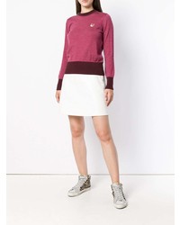 Женский ярко-розовый свитер с круглым вырезом от MAISON KITSUNE