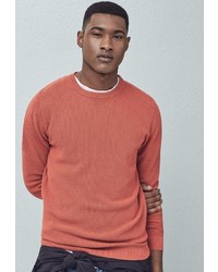 Мужской ярко-розовый свитер с круглым вырезом от Mango Man