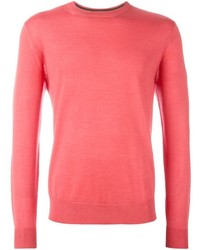 Мужской ярко-розовый свитер с круглым вырезом от Paul Smith