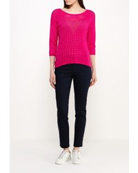 Женский ярко-розовый свитер с круглым вырезом от Sela
