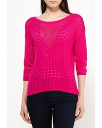 Женский ярко-розовый свитер с круглым вырезом от Sela