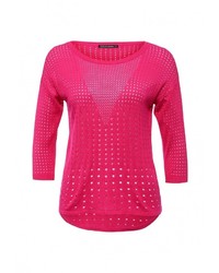 Женский ярко-розовый свитер с круглым вырезом от Sela