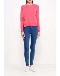 Женский ярко-розовый свитер с круглым вырезом от Topshop