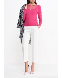 Женский ярко-розовый свитер с круглым вырезом от Zarina