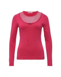 Женский ярко-розовый свитер с круглым вырезом от Zarina