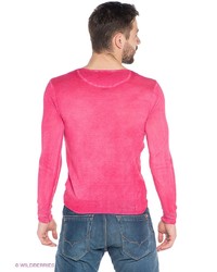 Мужской ярко-розовый свитер от Alcott