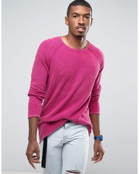 Мужской ярко-розовый свитер от Asos