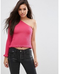 Женский ярко-розовый свитер от Asos