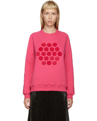 Женский ярко-розовый свитер от Mary Katrantzou