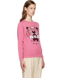 Женский ярко-розовый свитер от Kenzo