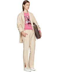 Женский ярко-розовый свитер от Kenzo