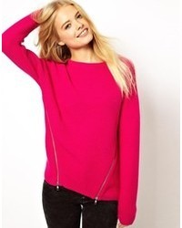 Ярко-розовый свободный свитер от Asos