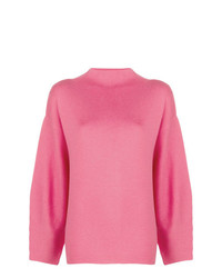 Ярко-розовый свободный свитер от Aspesi