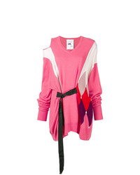 Ярко-розовый свободный свитер от Ballantyne
