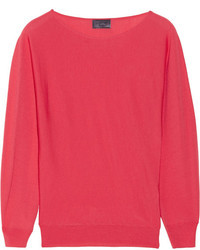 Ярко-розовый свободный свитер от Lanvin