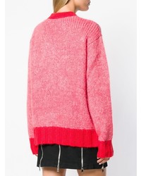 Ярко-розовый свободный свитер от McQ Alexander McQueen