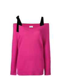Ярко-розовый свободный свитер от RED Valentino