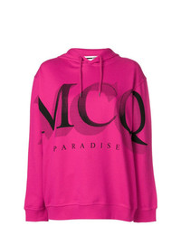 Женский ярко-розовый худи с принтом от McQ Alexander McQueen