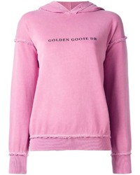 Женский ярко-розовый худи от Golden Goose Deluxe Brand