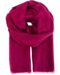 Женский ярко-розовый шарф от Salvatore Ferragamo