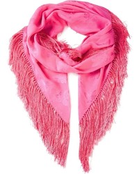 Женский ярко-розовый шарф от Ungaro