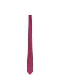 Мужской ярко-розовый шелковый галстук в клетку от Alexander McQueen