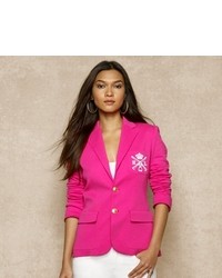 Ярко-розовый шелковый пиджак