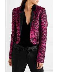 Женский ярко-розовый шелковый пиджак от Haider Ackermann