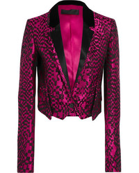 Женский ярко-розовый шелковый пиджак от Haider Ackermann