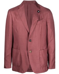 Мужской ярко-розовый шелковый пиджак от Lardini