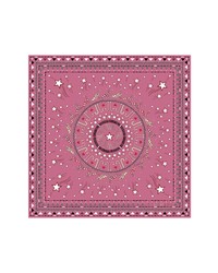Ярко-розовый шелковый шарф
