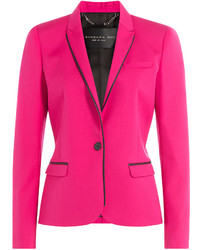 Ярко-розовый шерстяной пиджак